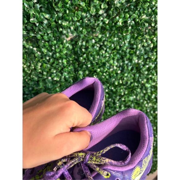 Asics Purple and Lime Athletic Shoes - Picture 7 of 8